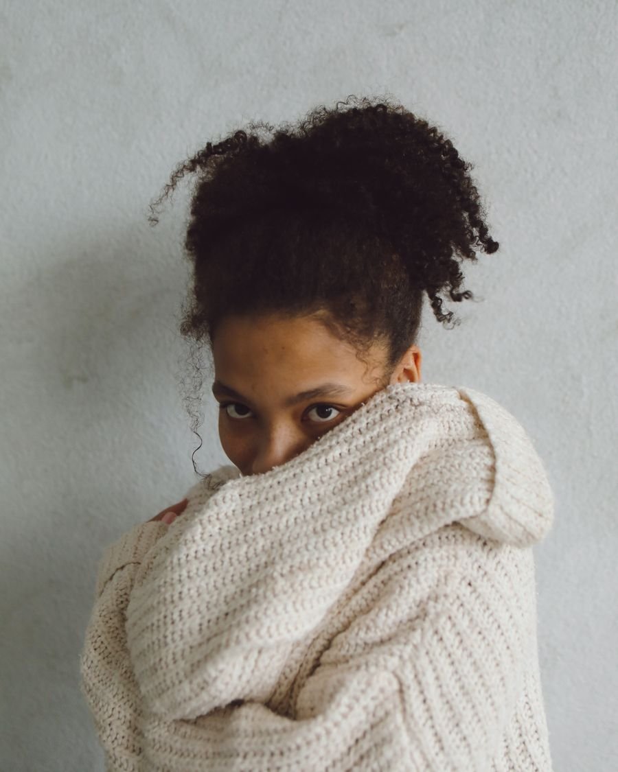 The Oversized Knit in oat